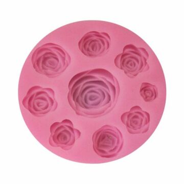 SİLİKON MOLD 9'LU GÜL