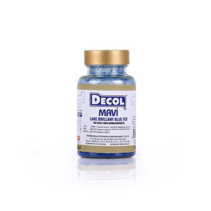 YAĞ BAZLI TOZ GIDA BOYASI MAVİ 25GR