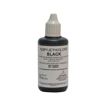 KOPYJET SİYAH GIDA BOYASI 50 ml (DEPOLU CİHAZLAR İÇİN)