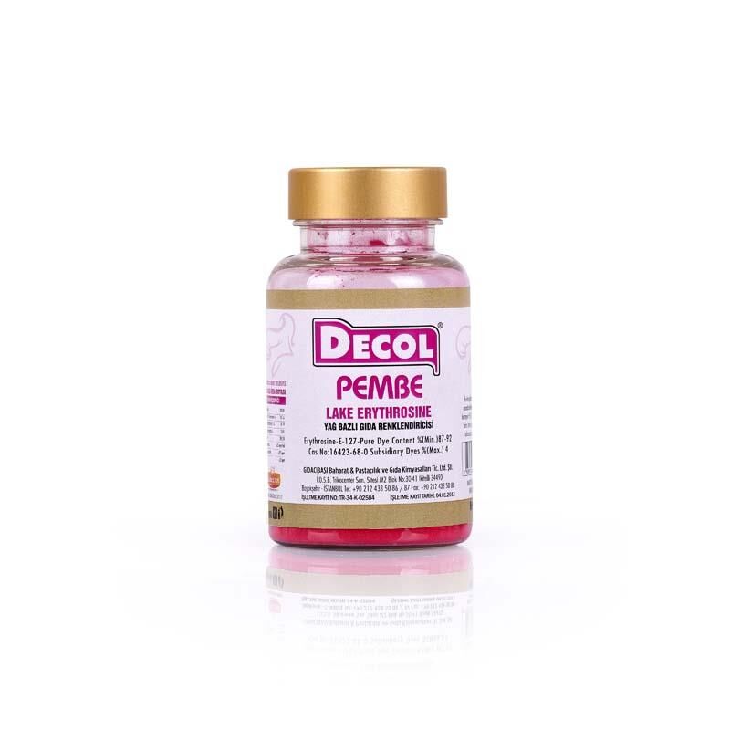 YAĞ BAZLI TOZ GIDA BOYASI PEMBE 25GR