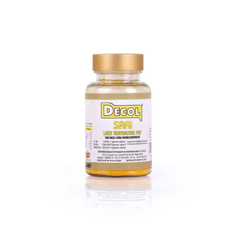 YAĞ BAZLI TOZ GIDA BOYASI SARI 25GR