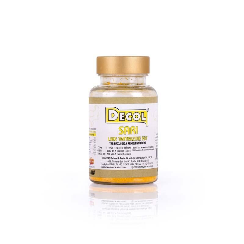 YAĞ BAZLI TOZ GIDA BOYASI SARI 25GR