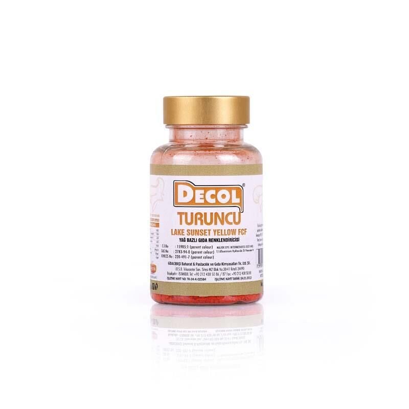 YAĞ BAZLI TOZ GIDA BOYASI TURUNCU 25GR