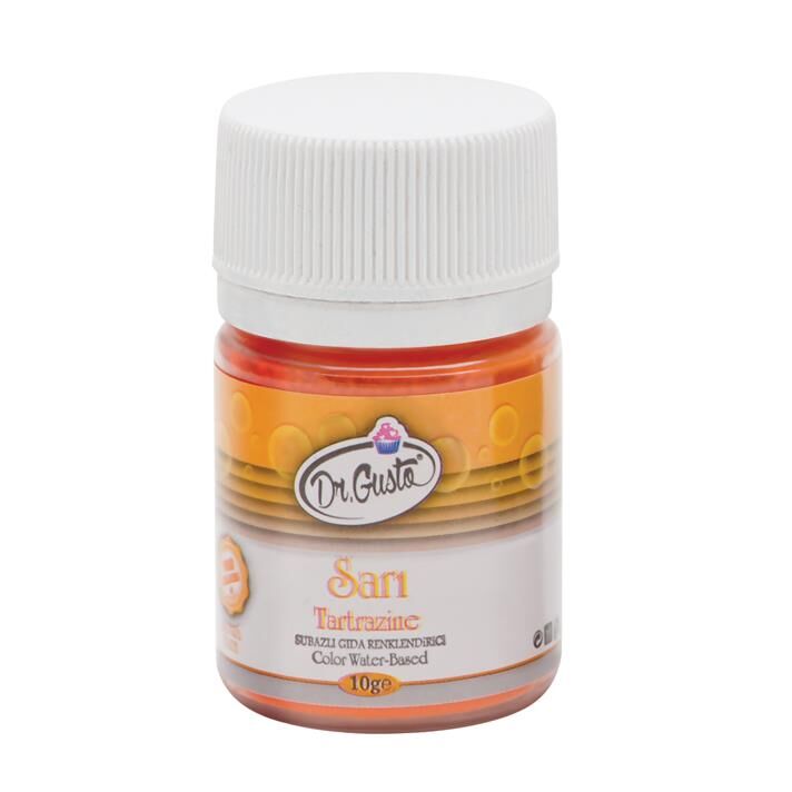 SU BAZLI TOZ GIDA BOYASI SARI 10GR