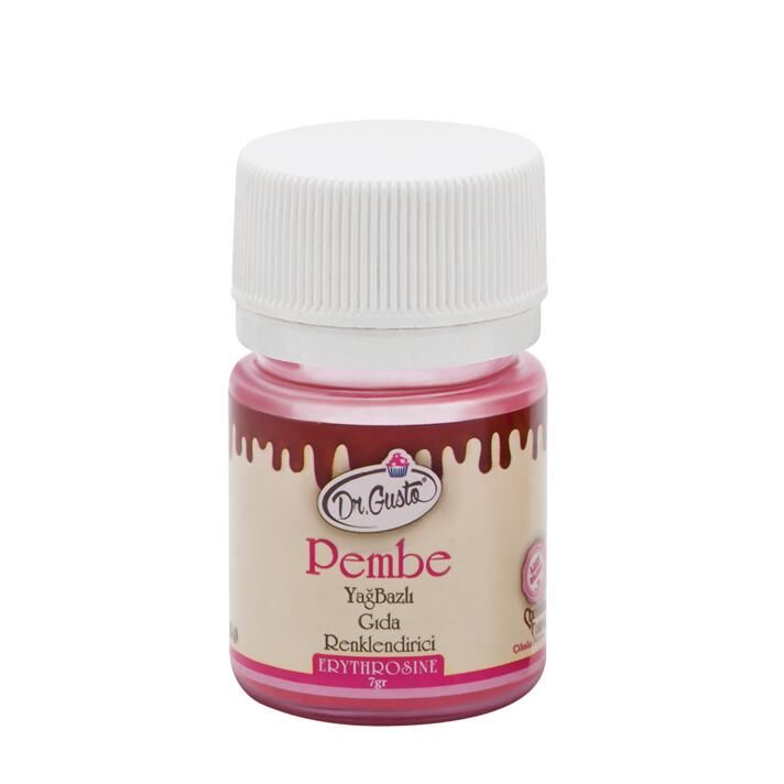YAĞ BAZLI TOZ GIDA BOYASI PEMBE 7gr.