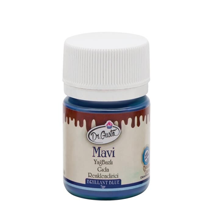 YAĞ BAZLI TOZ GIDA BOYASI MAVİ 7gr.