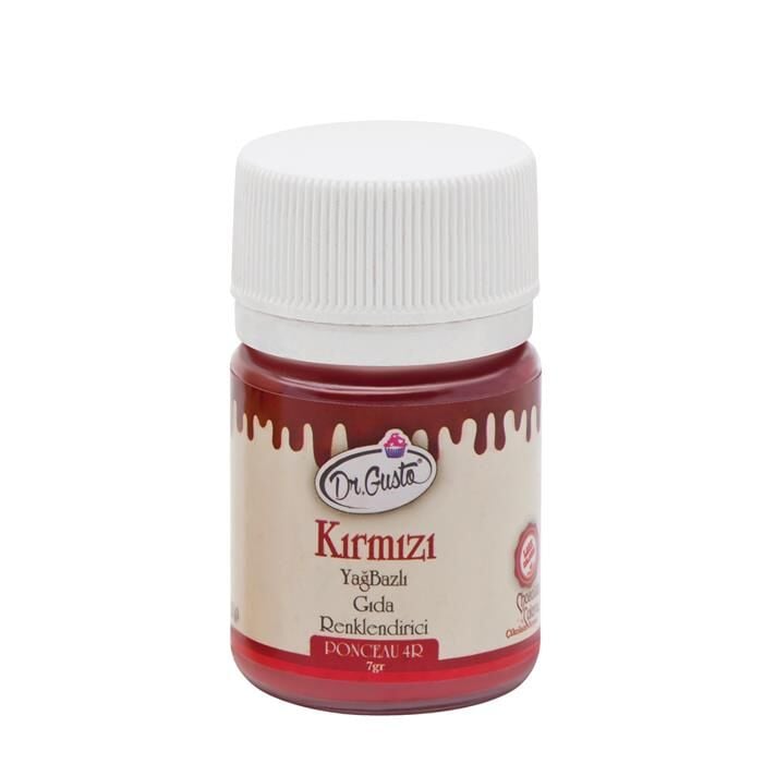 YAĞ BAZLI TOZ GIDA BOYASI KIRMIZI 7gr.