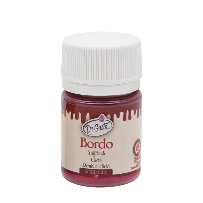 YAĞ BAZLI TOZ GIDA BOYASI BORDO 7gr.