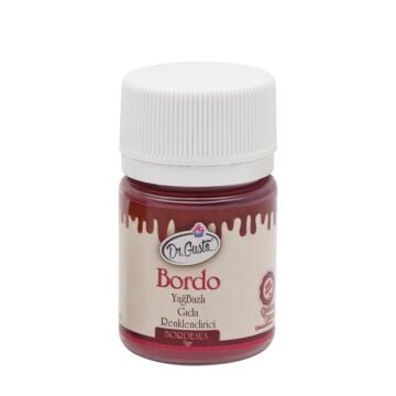 YAĞ BAZLI TOZ GIDA BOYASI BORDO 7gr.