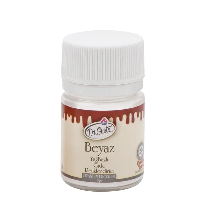 YAĞ BAZLI TOZ GIDA BOYASI BEYAZ 7gr.