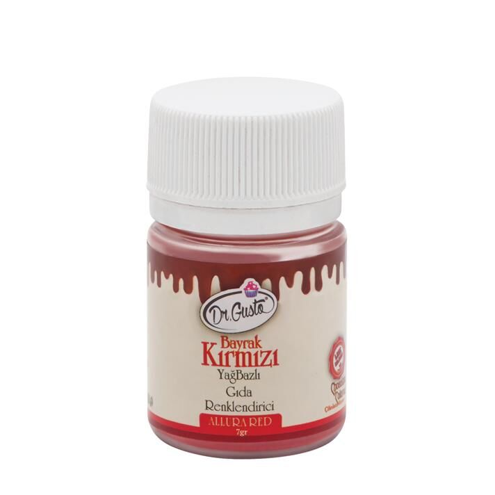 YAĞ BAZLI TOZ GIDA BOYASI BAYRAK KIRMIZI 7gr.