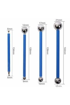 METAL UÇLU MARZİPAN SET 4 LÜ