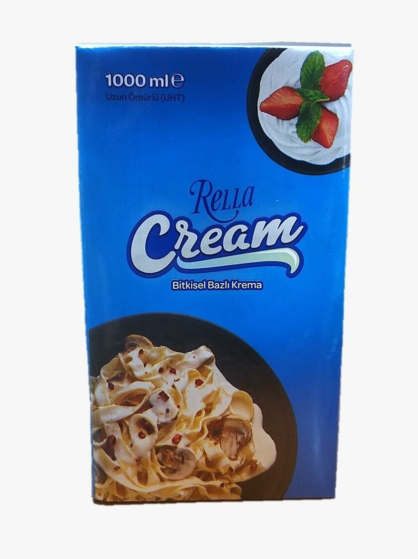 RELLA CREAM BİTKİSEL BAZLI KREMA ŞEKERSİZ 1000ml
