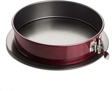 KELEPÇELİ KEK KALIBI 26 CM BORDO