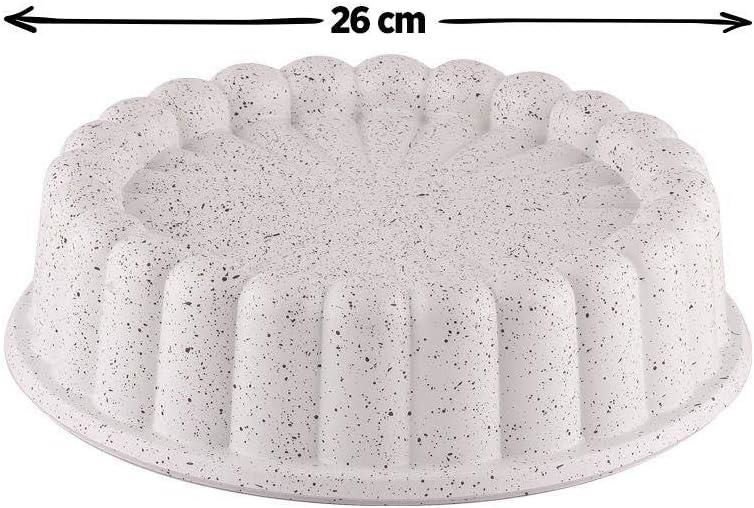 DÖKÜM TART KALIBI 26 CM BEYAZ