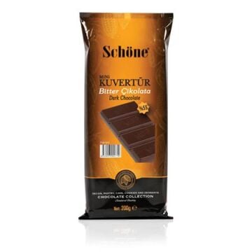 SCHÖNE MİNİ KUVETTÜR %55 BİTTER ÇİKOLATA 200 gr