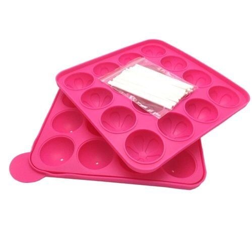 16'LI CAKE POPS SİLİKON KALIBI ÇİÇEK