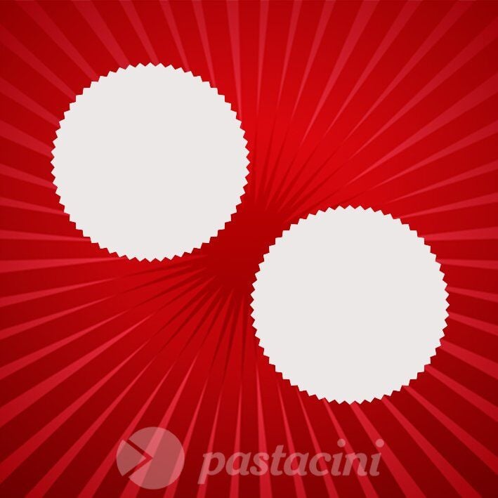 GOFRET YAZI ETİKETİ YUVARLAK